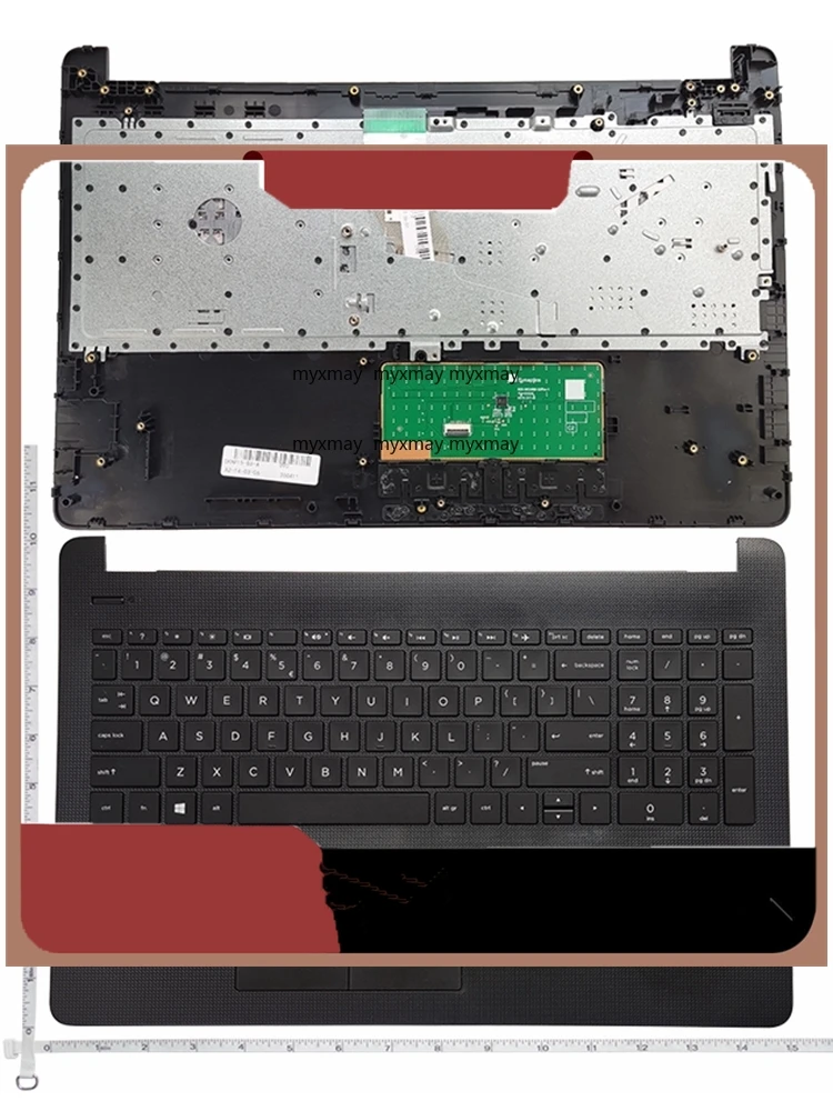 

Новинка для HP 15-BS 15-BW 15-CD 15-BS015DX TPN-C129 TPN-C130 250 255 256 G6, клавиатура США, упор для рук, верхняя крышка, тачпад 925010-001