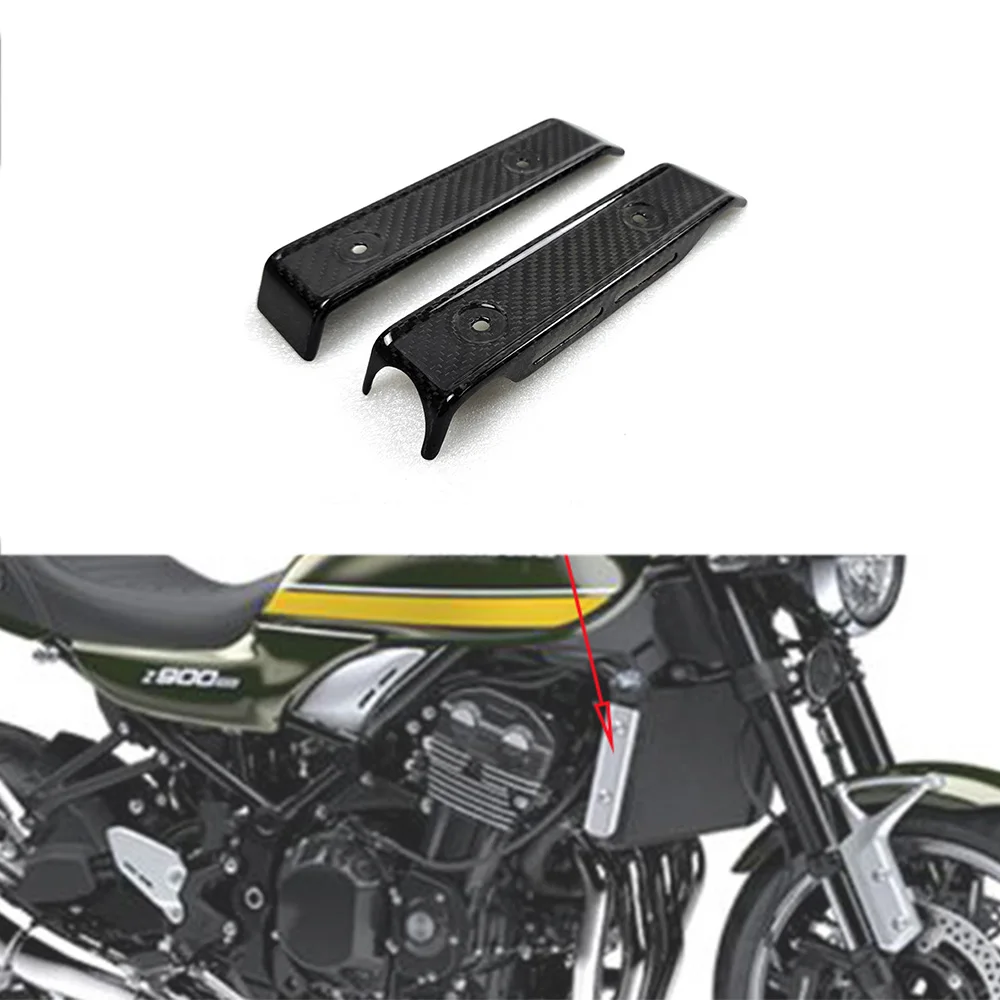 For Kawasaki Z900RS Z900 RS 2020 2021 2022 2023 3K Carbon Fiber Radiator Covers Side Panels Fairing Kit Motorcycle Accessories