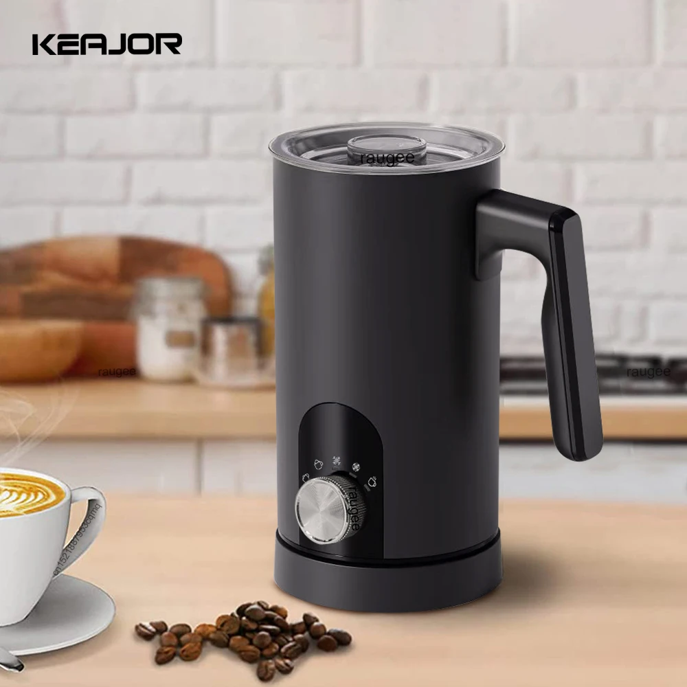 電動ミルクフォーマー 5 in 1 自動回転式ミルクフォーマー コーヒー カプチーノ ホット＆コールドフォームメーカー 電動ミルクフォーマー