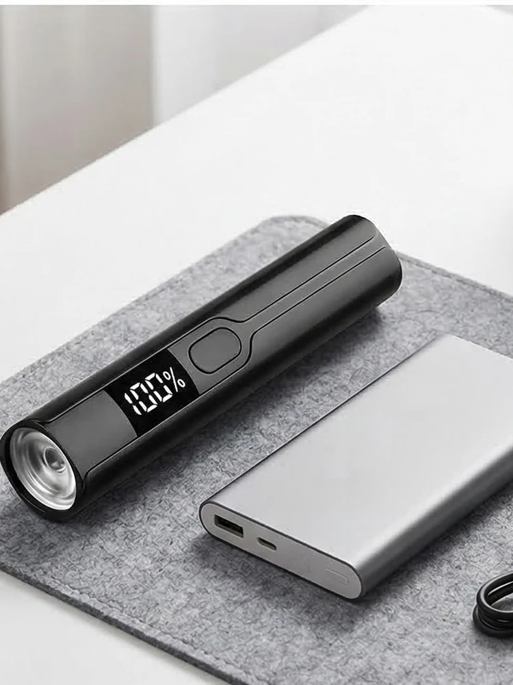 Handheld UV Light with LCD Display Mini Nail Dryer Rechargeable LED Nail Flash Cure Lamp for Gel Polish DIY Manicure
