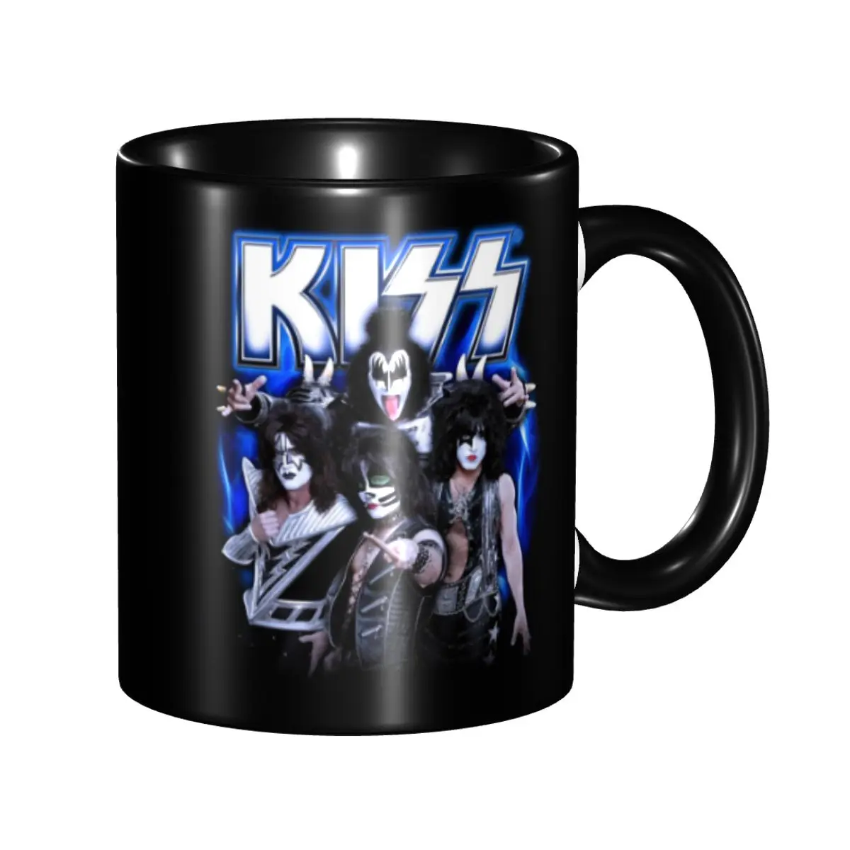 DIY Music Rock Band Kiss Ceramic Mug Personalized Demon Thriller Rock Coffee Cup Creative Gift