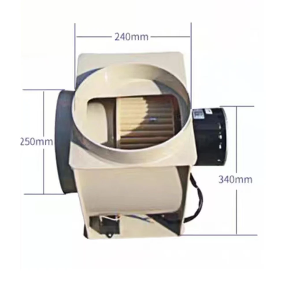 Laboratory Indoor PP Anti-corrosion Plastic Centrifugal Fan High Volume Low Noise Ventilation Fan