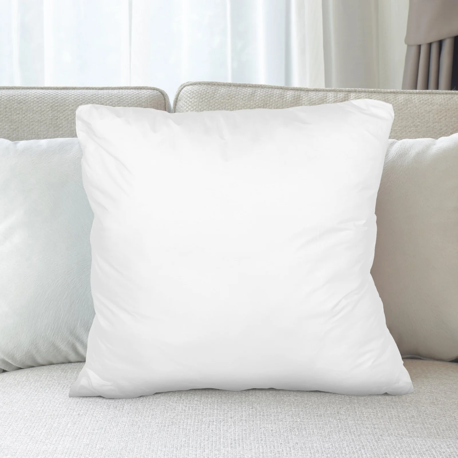 

Polyester Pillowcase Liner Zipper Closure Soft Pillow Protector Pillow Cover Home Bed Use Sleep Comforter Protector