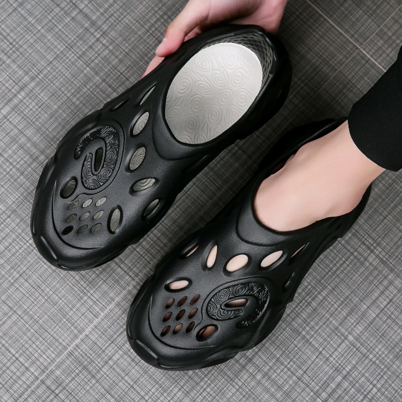 Tamancos de jardim confortáveis masculinos e femininos, sapatos de injeção EVA respirável, sandália casual, chinelos de praia, sapatos de água,
