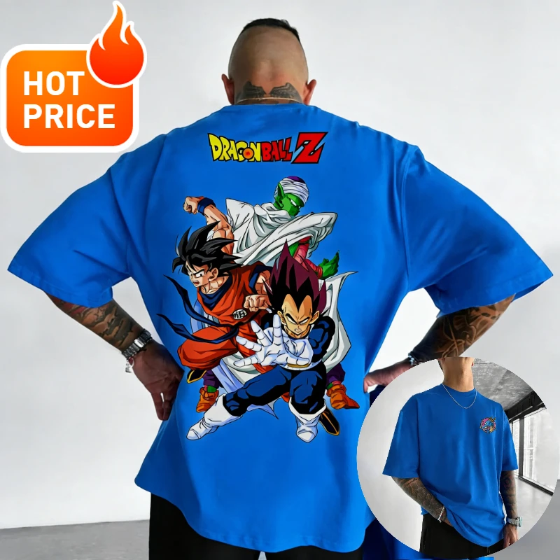 Son Goku Dragon Ball Saiyan Vintage Harajuku hommes nouvel été surdimensionné T-Shirt en vrac femmes Streetwear décontracté à manches courtes T-Shirt haut