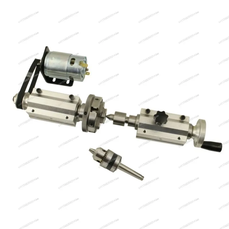 Multifunctional 895 Motor Woodworking Rotary Lathe Spindle, 80mm/65mm Three-Jaw & Four-Jaw 50mm Chuck