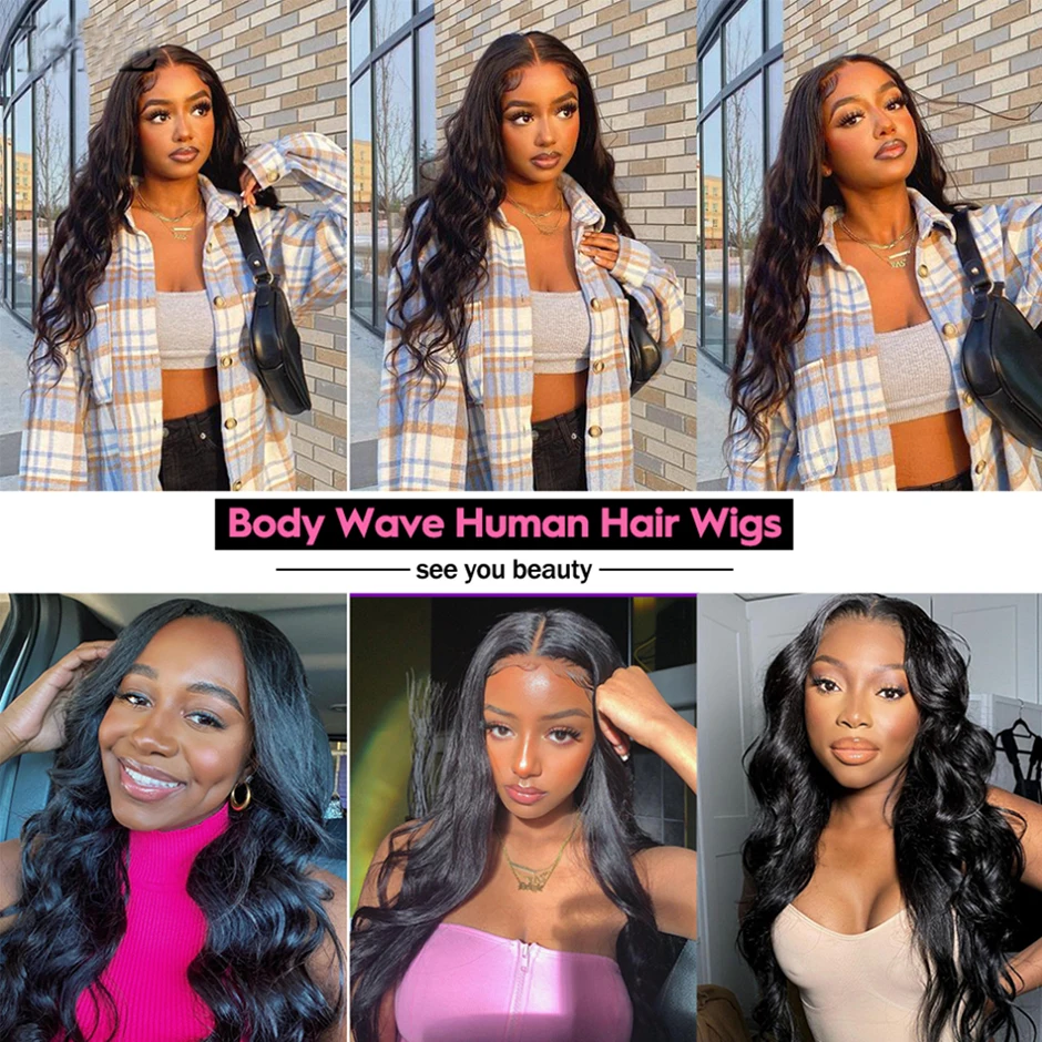 Yawawe Hair glueless wig human hair ready to wear Body wave preplucked HD lace front human hair wig for women on sale curly wigs