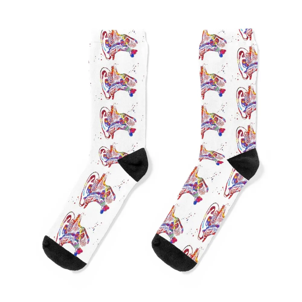 

Ear, Ear anatomy Socks Christmas Run cotton Women's Socks Men's