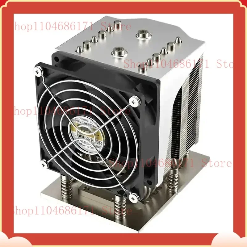 L FOR COOLSERVER AMD SP5 4U-S42 6 Heat Pipes Server CPU Cooler Tower Type Radiator 4PIN PWM 1900-3800RPM Cooling Fan SP5 400W