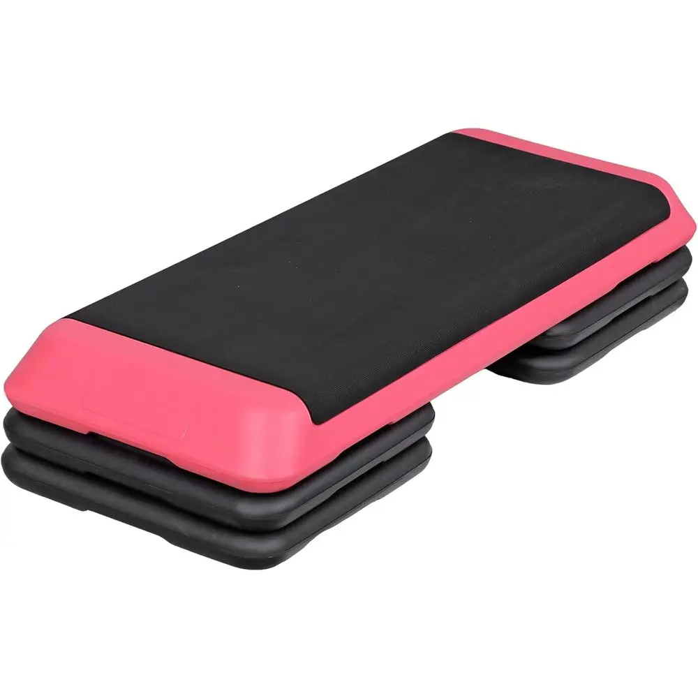 

4-Riser Adjustable Stepper with Non-Slip Surface for Home Gym Fitness Training