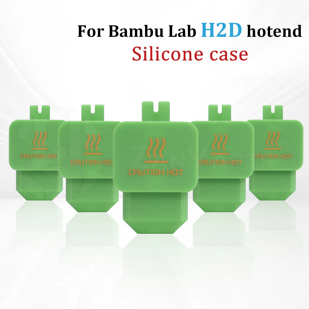 

H2D Green Silicone Socks For Bambu Lab NEW Hotend Heating Block kit Protective sleeve for 3D Printer accessories