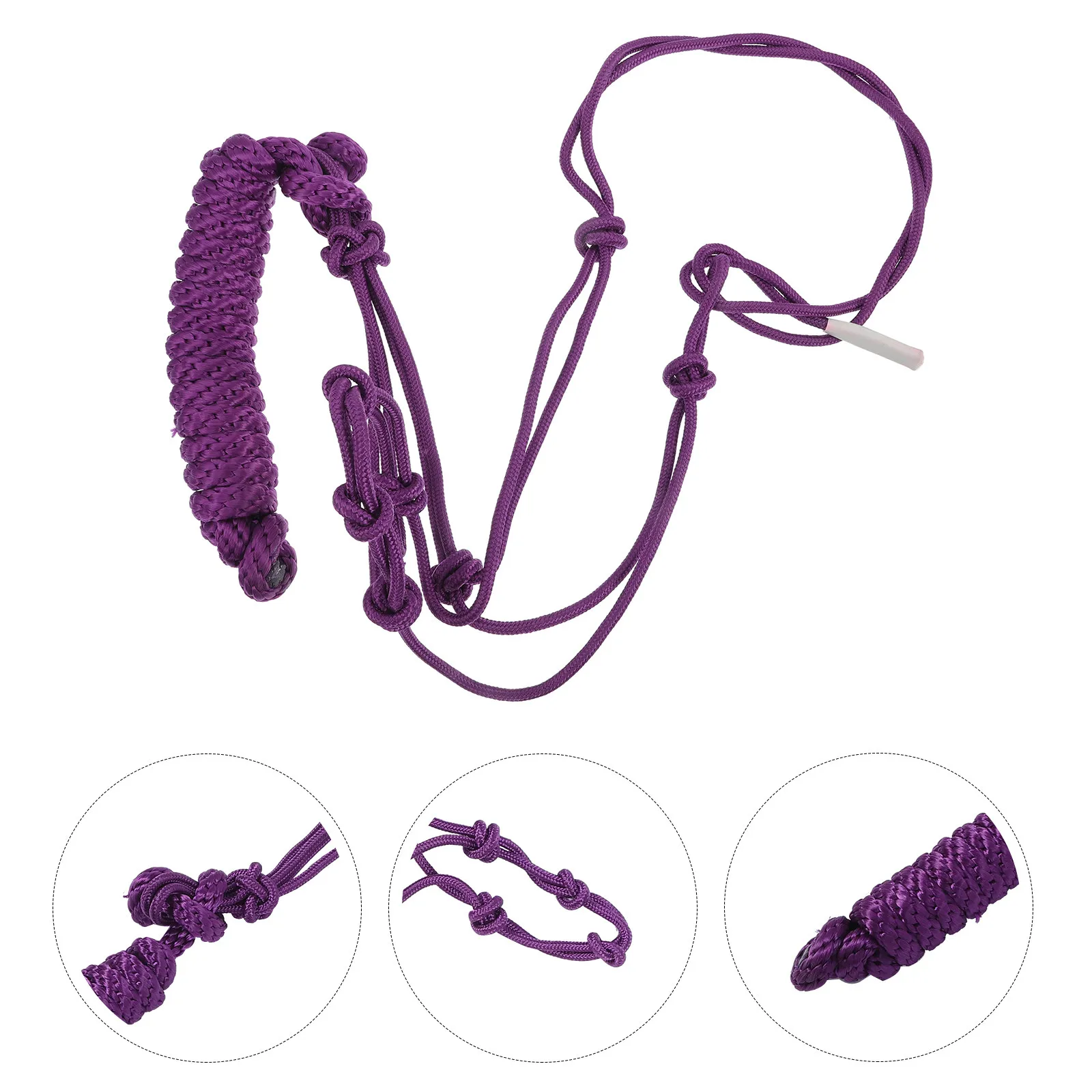 horse-halter-stiff-cloth-wear-resistant-braided-training-halter-portable-horse-supply-equipment-breast-collar-western