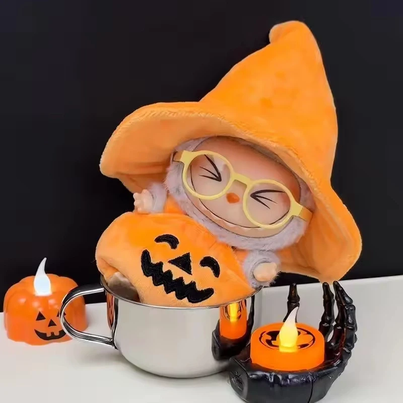 

Для 15 см 17 см лабу Хэллоуин тыква фонарь ведьма одежда счастливый фестиваль виниловая плюшевая кукла одежда для лабу одежда игрушка в подарок