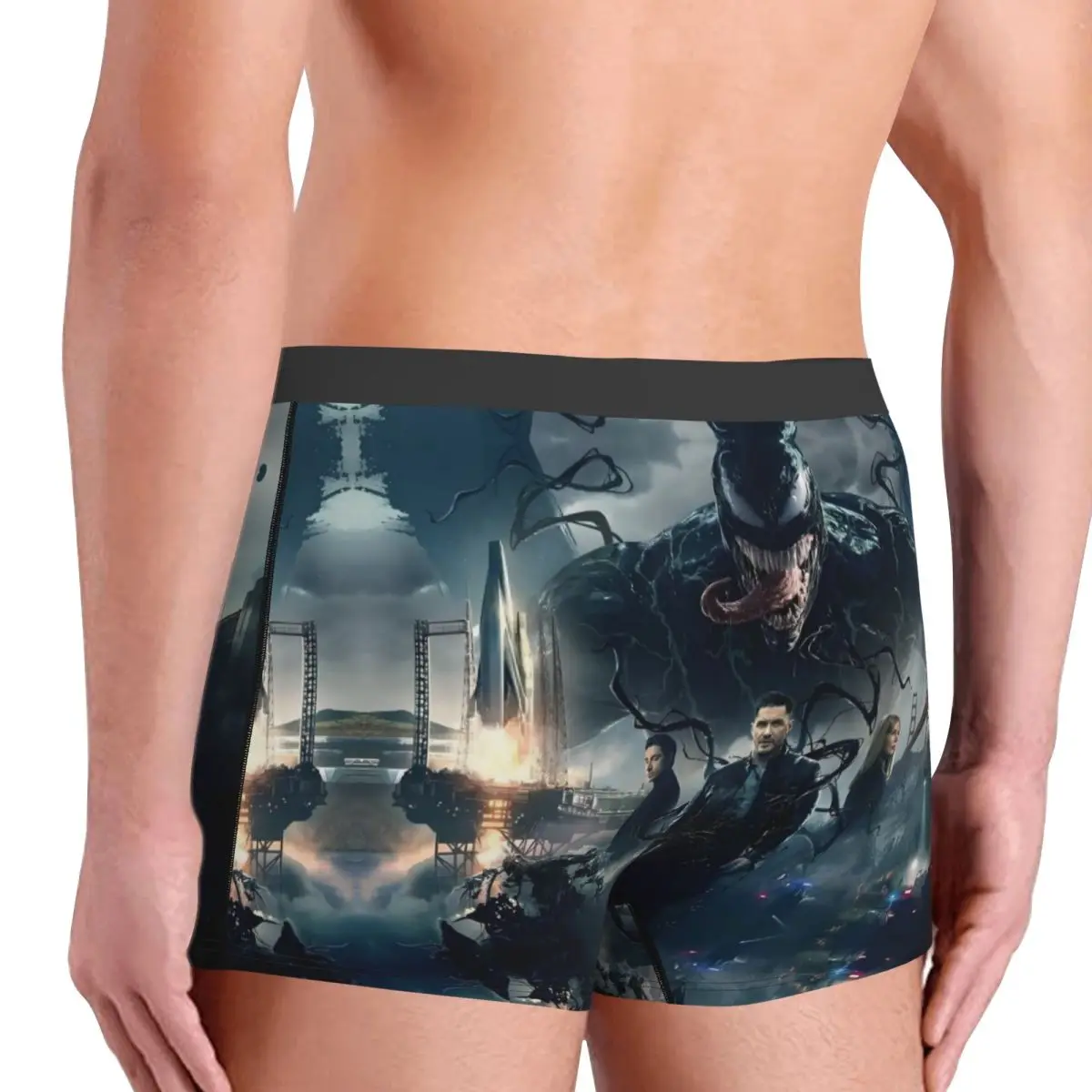 Venom Marvel Spider Man Venom Underpants Cotton Panties Male Underwear Comfortable Shorts Boxer Briefs