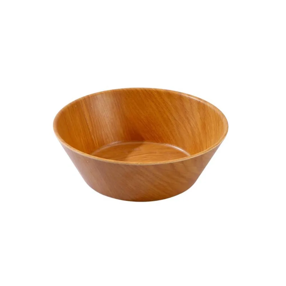 

Tableware Melamine Wood Grain Ramen Bowl Simulation Deepened Rice Bowl Japanese Large Capacity Salad Mixing Basin Soup