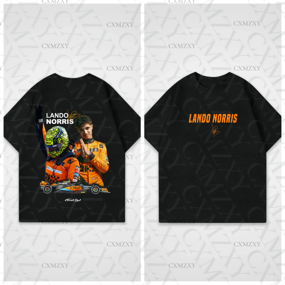 

Summer Men Hip Hop Casual Lando Norriss TShirt Circuit Clothing Softstyle TShirt Pure Cotton Oversized Gothic Y2k Top