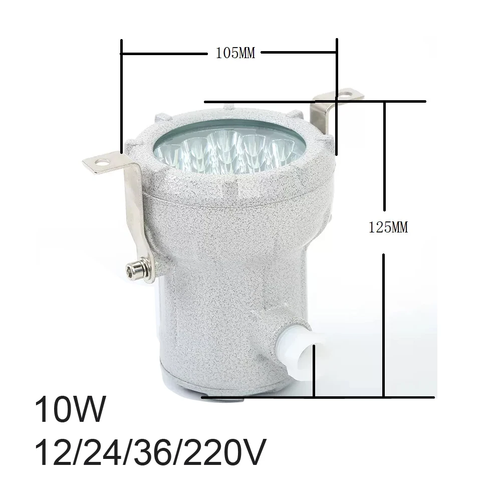 1Pcs Explosion Proof LED Hole Light 5/10/15/20/30/40W Projection Lamp Waterproof Reaction Kettle Mirror Light For Factory