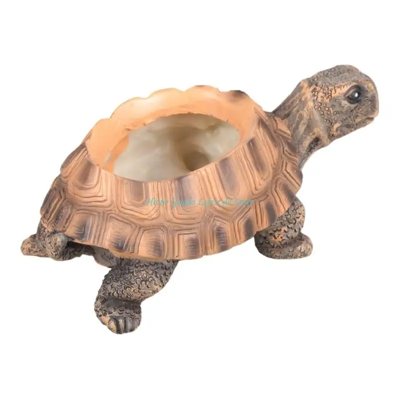 E74E Outdoor Resin Turtles Planter Artistics Home Courtyard Ornaments for Gardening