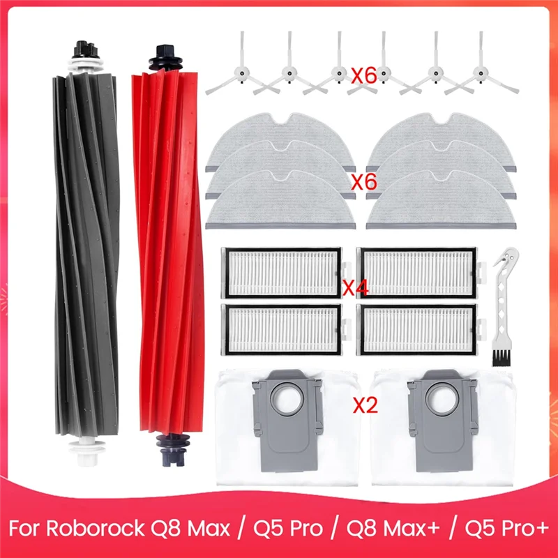 

Набор аксессуаров B50C для Roborock Q8 Max/Q5 Pro/Q8 Max+/Q5 Pro+, запасные части для робота-пылесоса