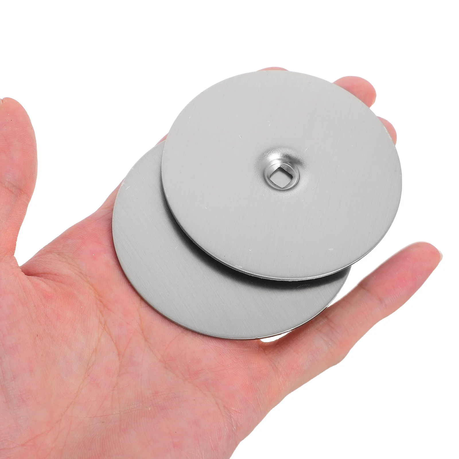 

2Pcs Door Hole Cover Plates Round Stainless Steel Deadbolt Cover Plate Door Knob Hole Filler Secure Handle Repair 67Mm