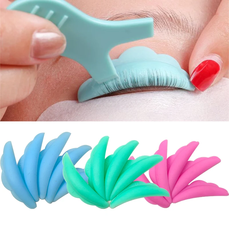 10 Stuks Valse Wimper Perm Pad Kit Lash Lift Siliconen Bescherming Pads Wimper Extension Lifting Curler Permanenten Shield Patch Gereedschap