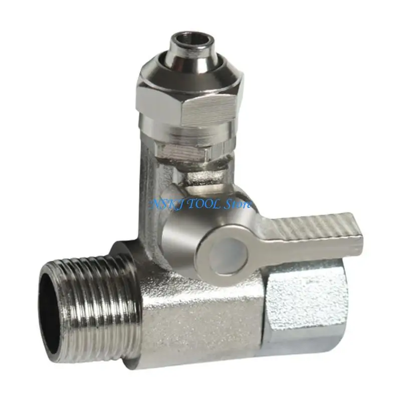 L8RC Sturdy Copper T Joint Adapter for Simultaneous Faucet Connection In Reverse Connectors and Coffee Machines Daily Use
