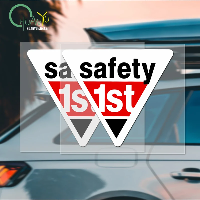

SAFETY 1ST; Safety First warning sticker for motorcycles; New driver on the road; Rear safety, waterproof, reflective de