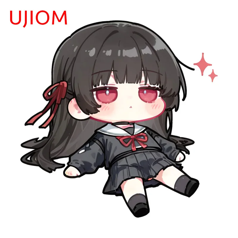 UJIOM Chisa Wuthering Waves Kawaii Lying Posture Wall Sticker Eye Catching Unique Scratch Proof Decal Decoration Chambre