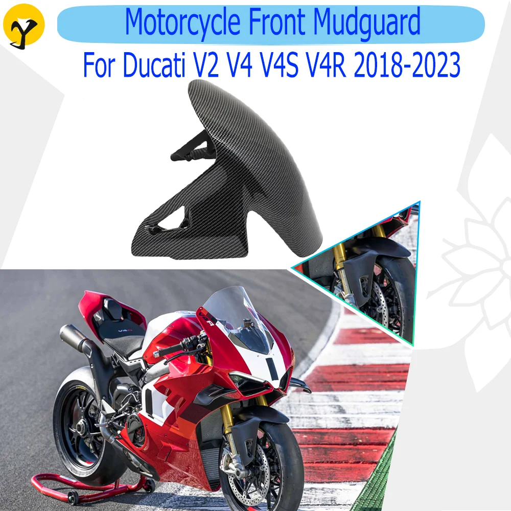 

For Ducati Panigale Streetfighter V2 V4 V4S V4R 2018 2019 2020 2021 2022 2023 Motorcycle Front Mudguard Splash Guard Accessories