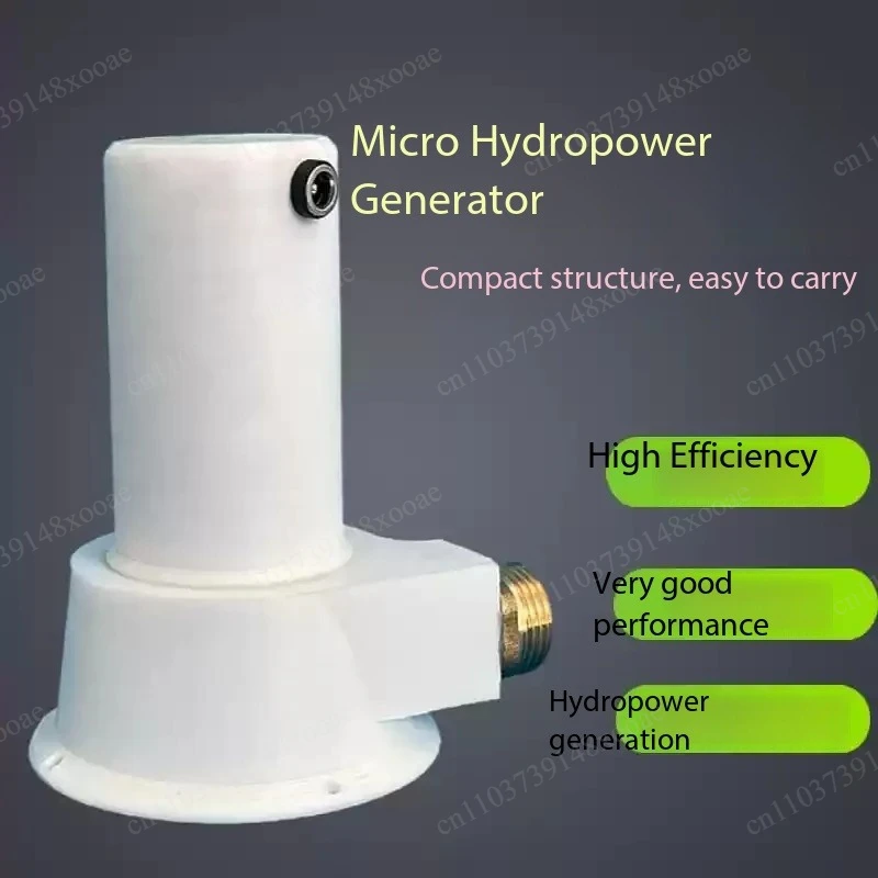 Small 50W Hydroelectric Generator Turbine 1-60V for Household, Impact Type Permanent Magnet Brushless Field Power