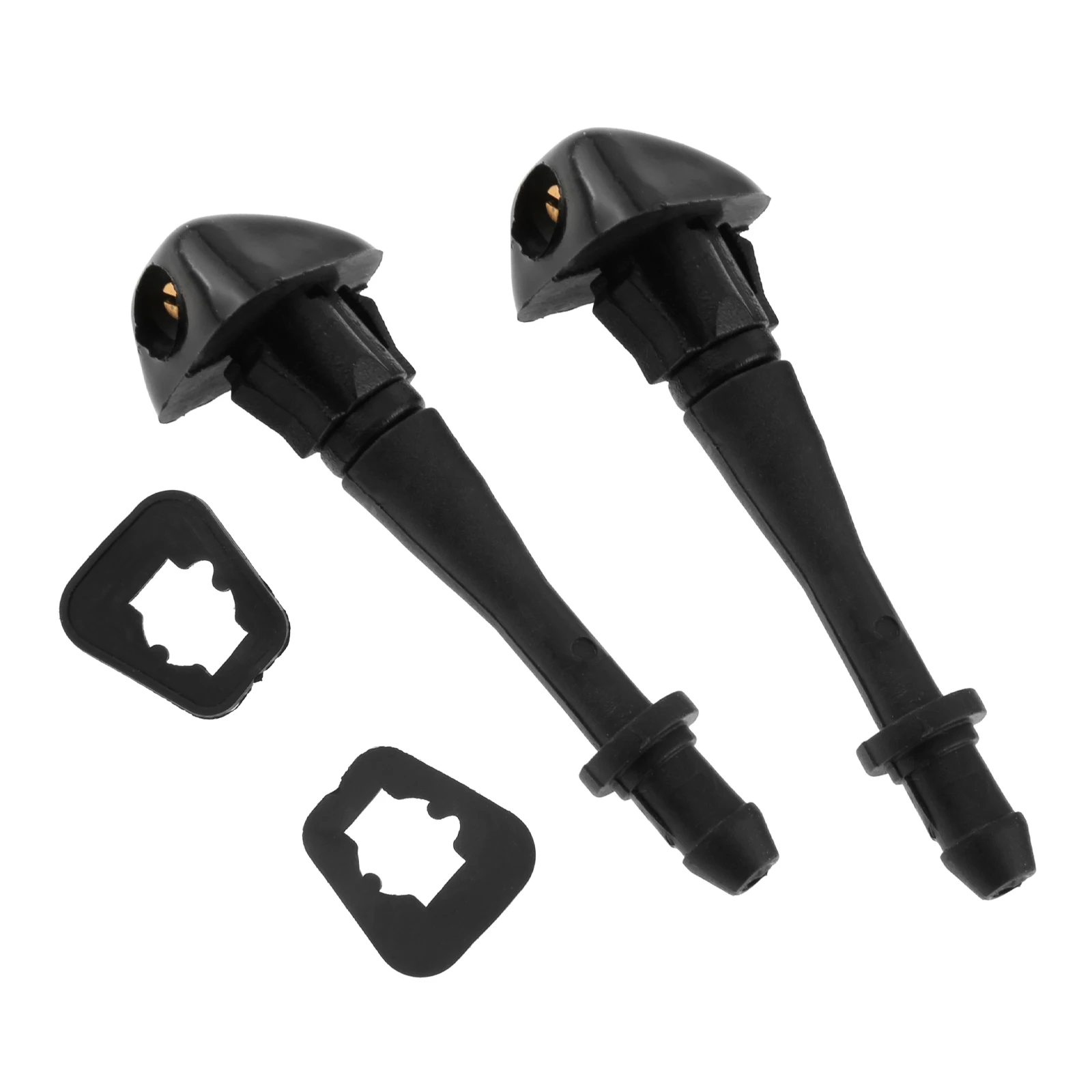 2Pcs Plastic Car Front Windshield Washer Spray Nozzle Wiper for Great Wall Hover H3 H5 Black Spray Nozzle