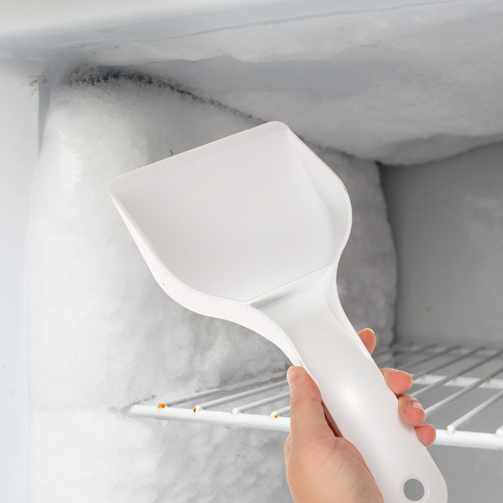 

2Pcs Ice Shovel Handheld Frost Spade Defrosting Tool Versatile Scraper Kitchen Cleaning Thick Size Refrigerator Accessory