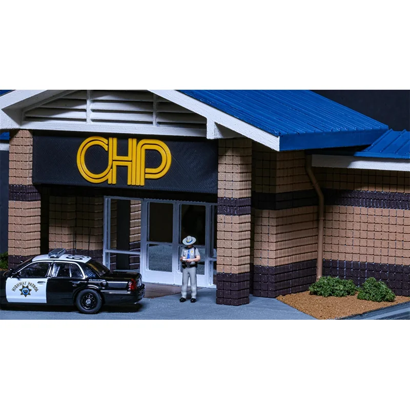 Rollin 1:64 Chp California Highway Patrol Victoria Crown Double Car Pack Police Car Toy Alloy Material APA 2025 Exhibition Model