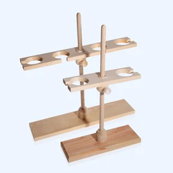 1PCS Wooden 2holes or 4holes Pore size 50mm Seperating Funnel Stand Support Rack Lab Supplies