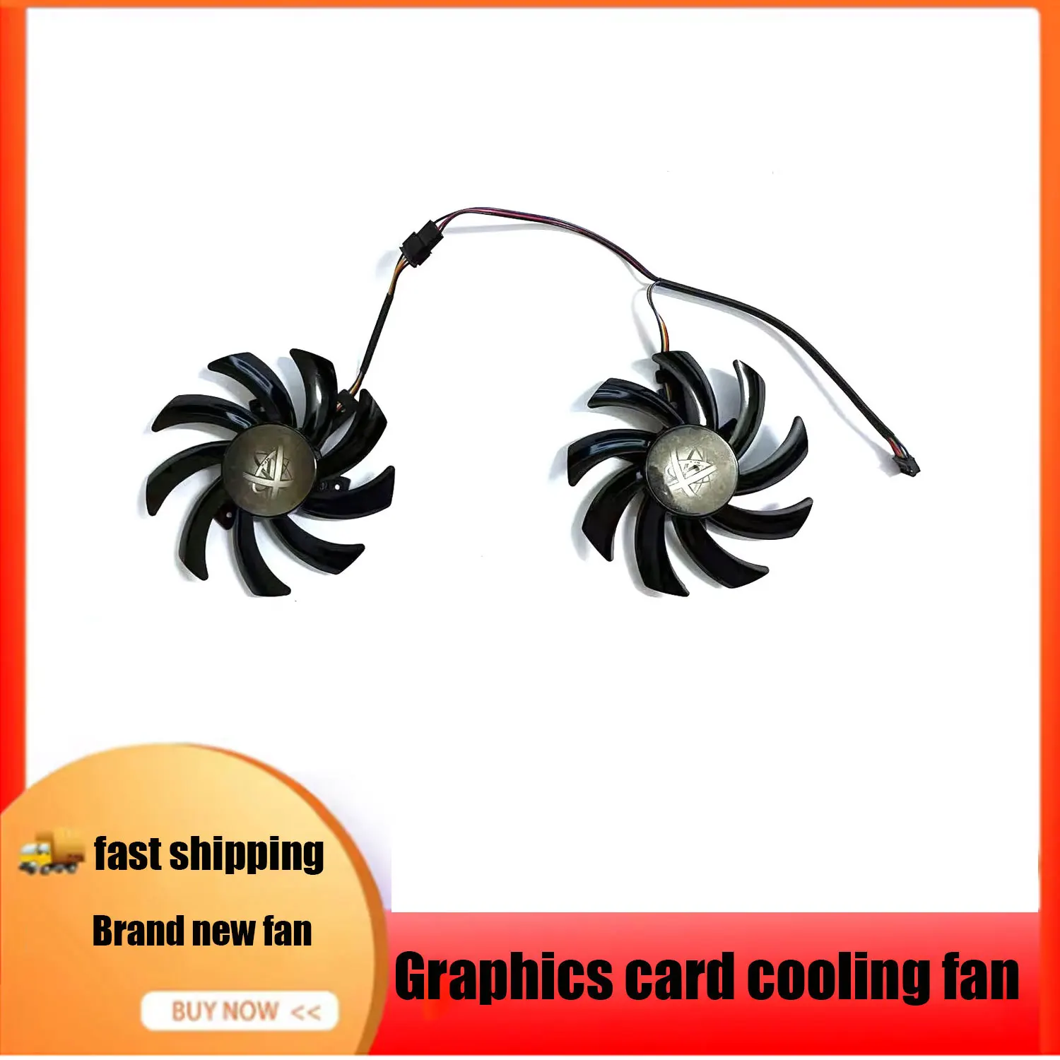 85MM 4PIN FDC10H12S9-C FDC10U12S9-C is suitable for XFX Radeon RX460 470 470D 474 480 Black Wolf graphics card