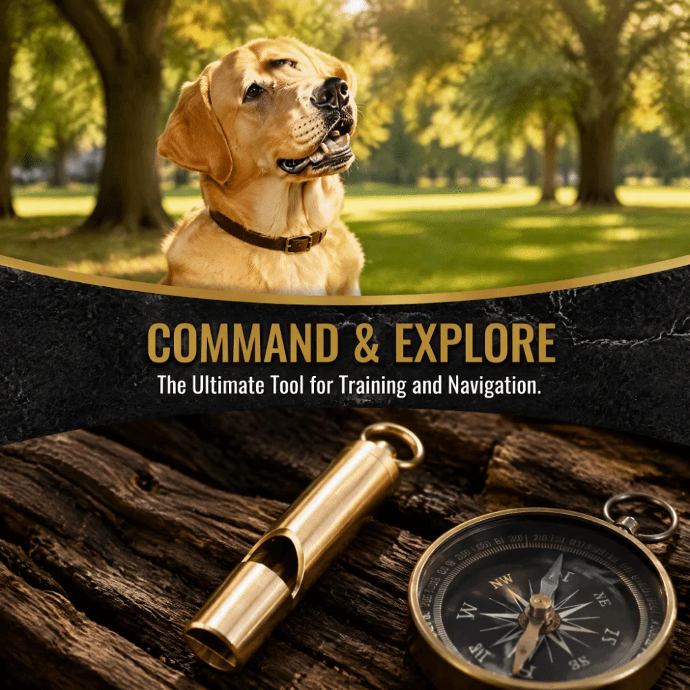 3pcs Aluminium Alloy Dog Training Whistle Brass Material Key-Chain Attached Survival Whistle 125dB+ Loudness - view 3