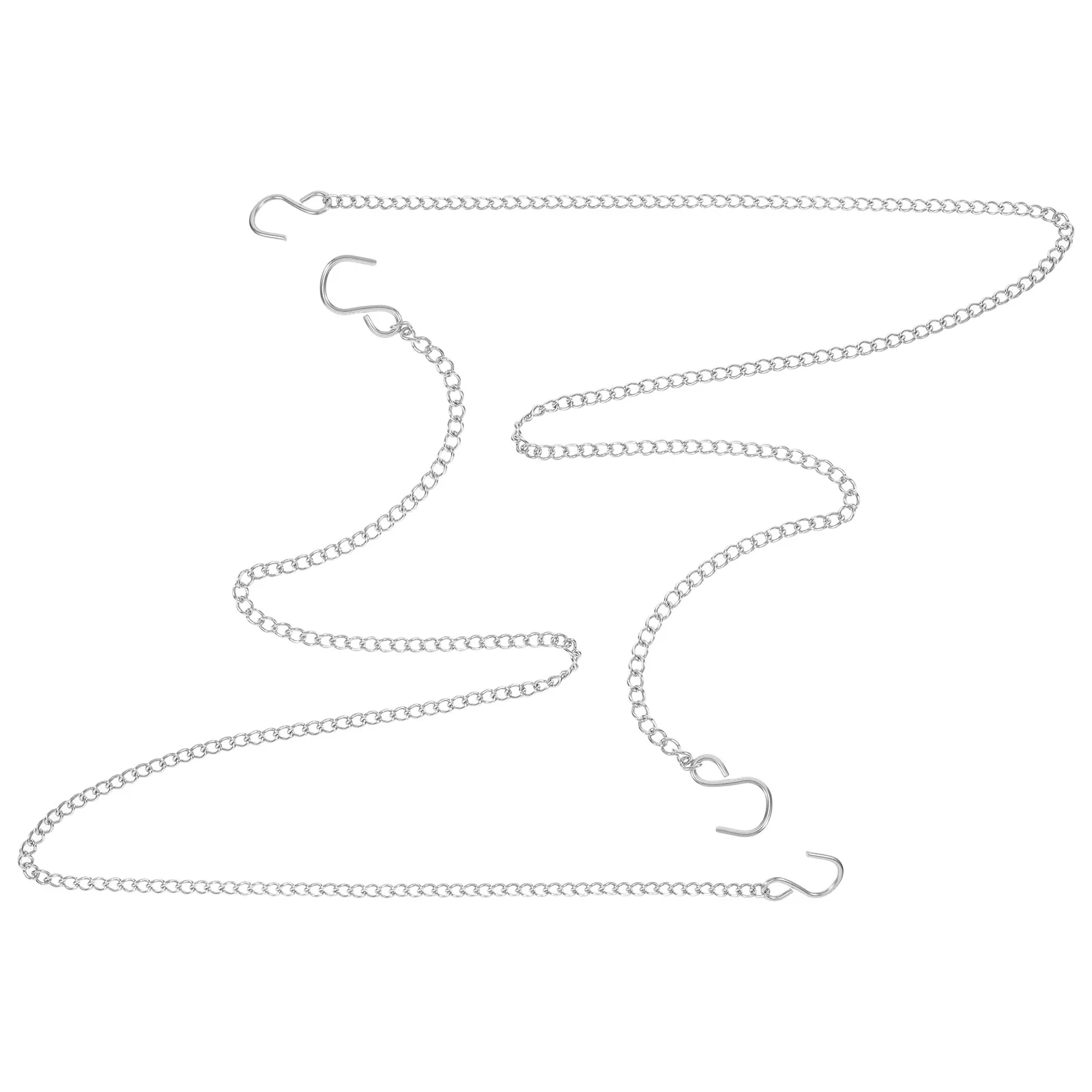 

2Pcs Tag Chain Door Sign Hanging Metal Decor Chains Clasps Plant Heavy Duty Picture Chain Garden Window Display Hardware