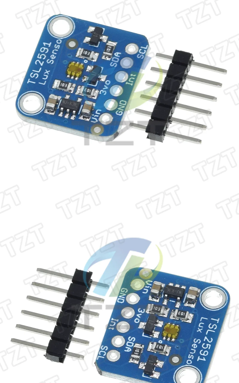 1/3 Stück TSL2591 IIC I2C Lichtsensor-Breakout-Modul mit Hohem Dynamikbereich, Digitaler LUX-Sensor TSL25911FN 3,3V 5V DIY Elektronik – Detail 6