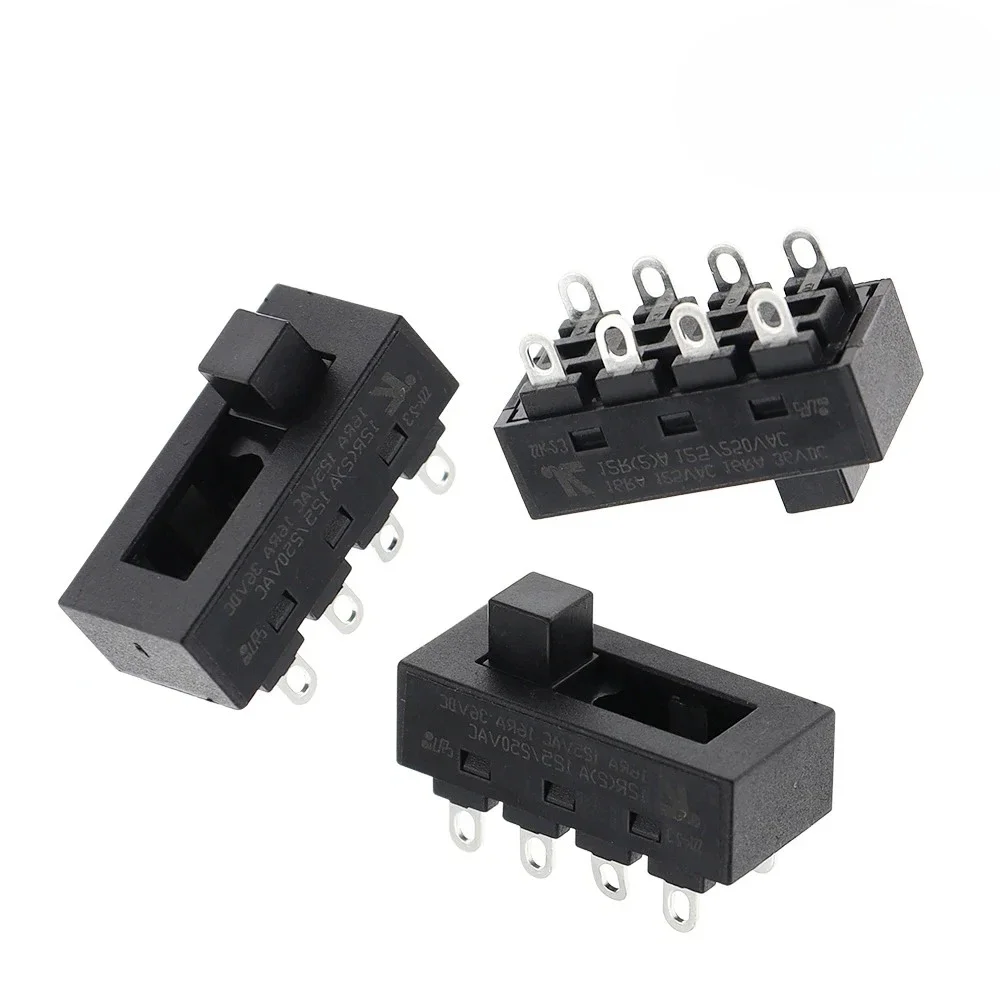 100PCS LQ-103H 3 Position Slide DIP Switch 8Pin 12A 250V Toggle Switch for Hair Dryer JJ-15 Philips Flyco Hot Cold Wind Control
