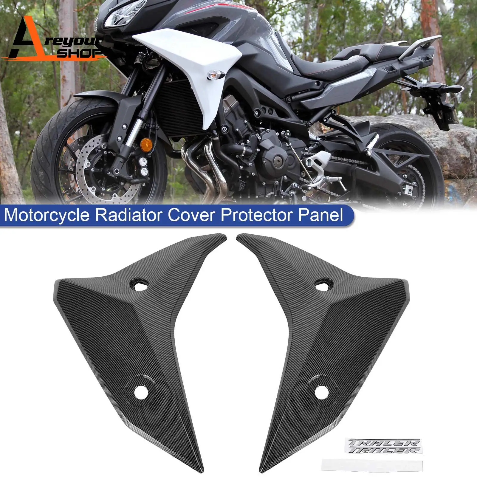 

Radiator Side Cover Fairing Panels for YAMAHA tracer 900 GT 2018-2020 Carbon