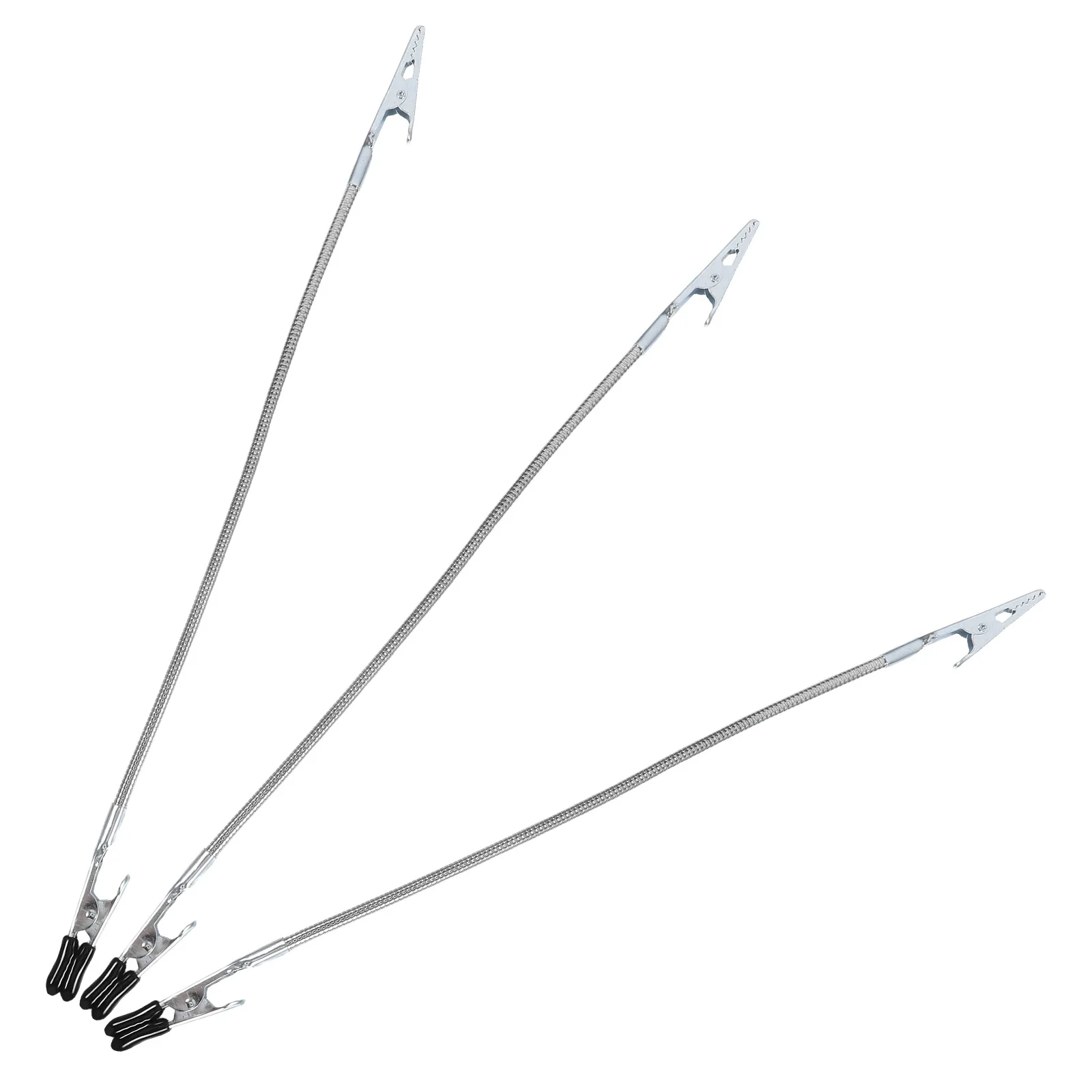 

3Pcs Soldering Helping Wire Clamp Flexible 280Mm Double Ended Rubber Coated Clamps for Wire Holding DIY Projects Soldering Tools