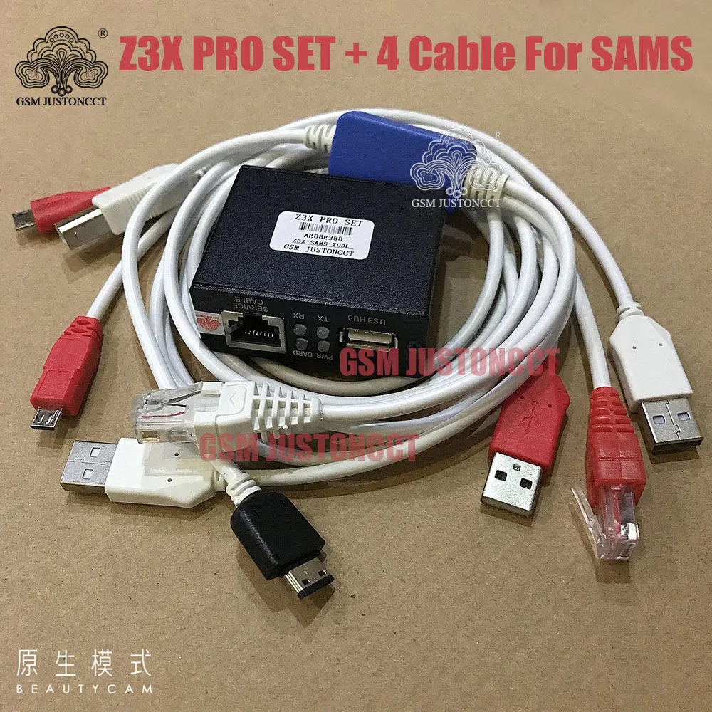 2024 New z3x Pro Set Activated for Samsung and Pro with 4 Cable c3300k/P1000/USB/E210 for New updateS7, S6 s5 Note4...