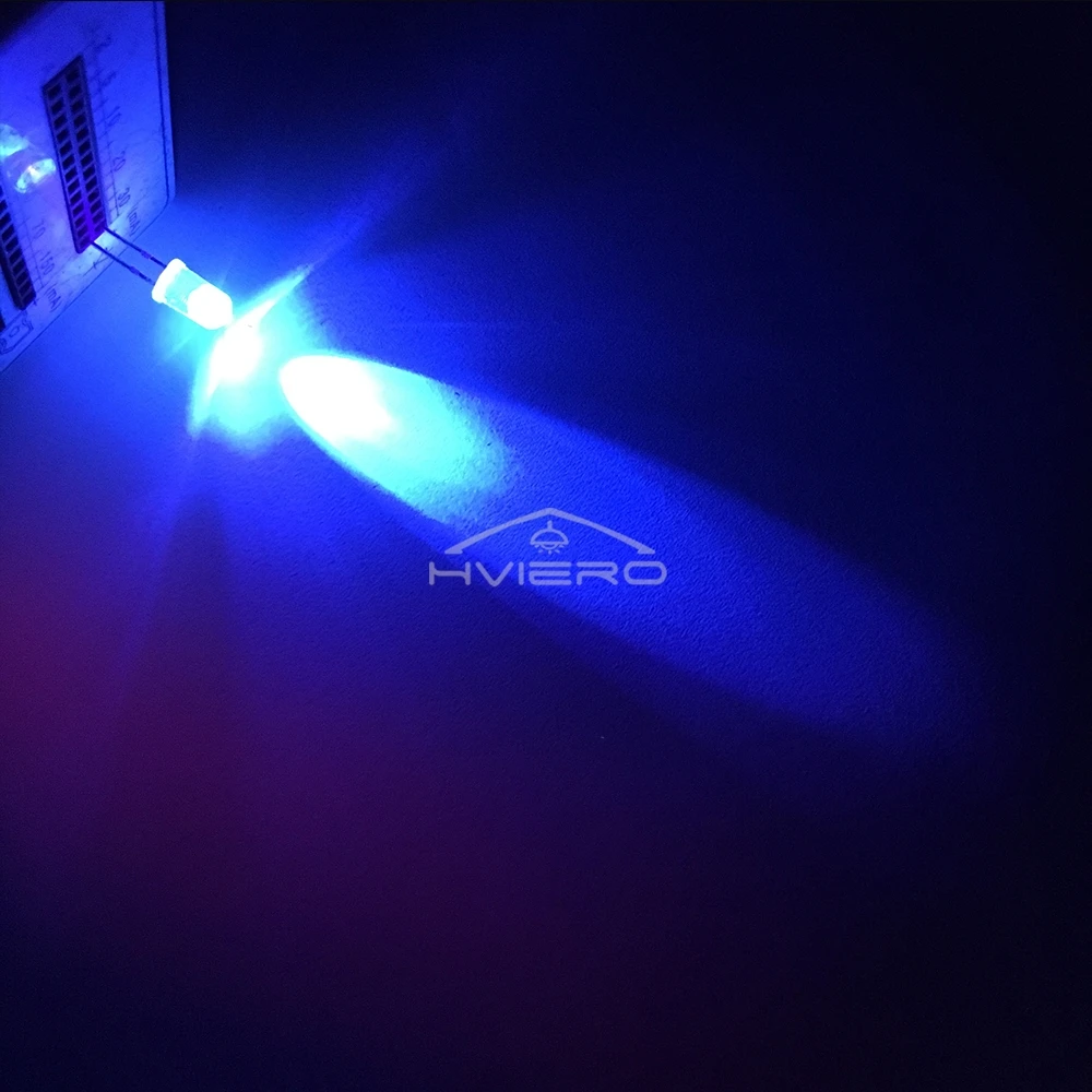 100pcs F5 5mm Round White Red Blue Warm Pink UV Water Clear Led Super Bright Lights Emitting Diodes 6000-6500k Lamp beads Bulb image 4