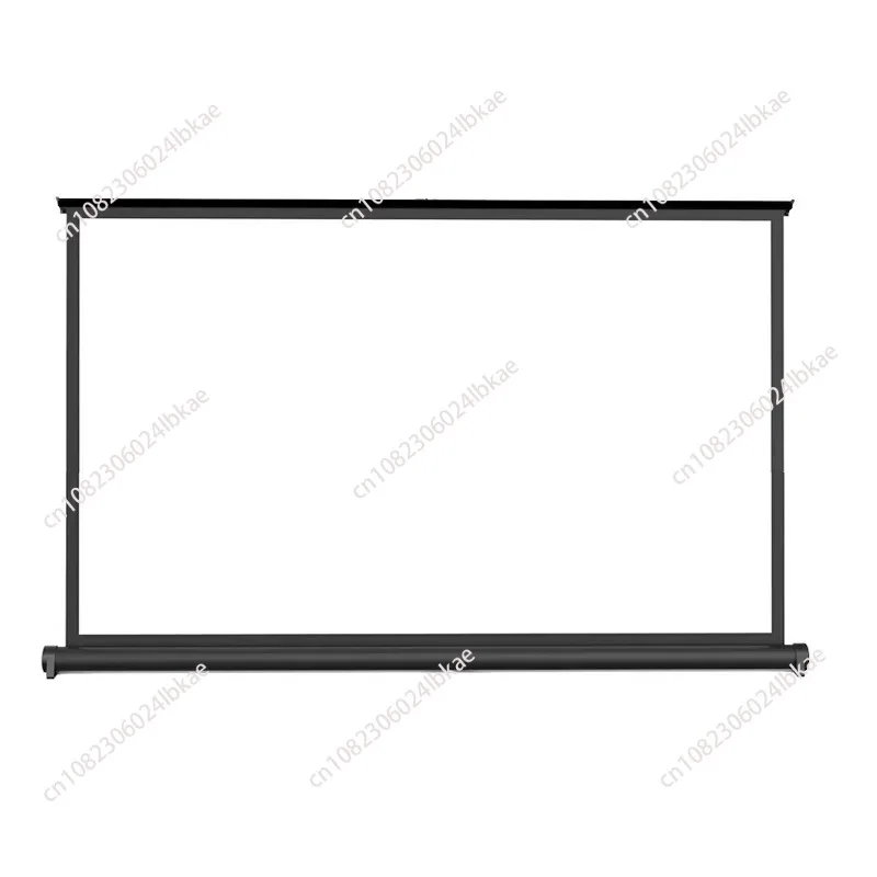 

50'' Portable Projector Screen Tabletop Screen HD 16:9 Projection Pull Up Foldable Stand for Camping Business Multi Functional