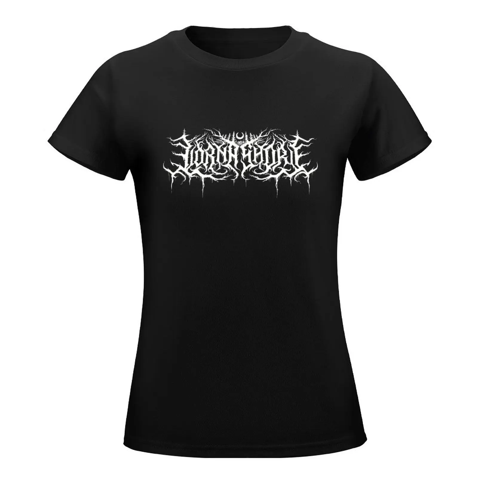 Lorna shore logo in white T-Shirt lady clothes quick drying cute clothes funny t shirts for Women