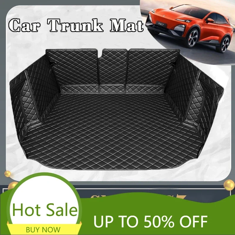 Car Trunk Mat For Changan Shenlan Deepal S7 2023 2024 2025 Dirt-resistant Fully Trunk Mat Luxury Rear Cargo Tray Car Accessories