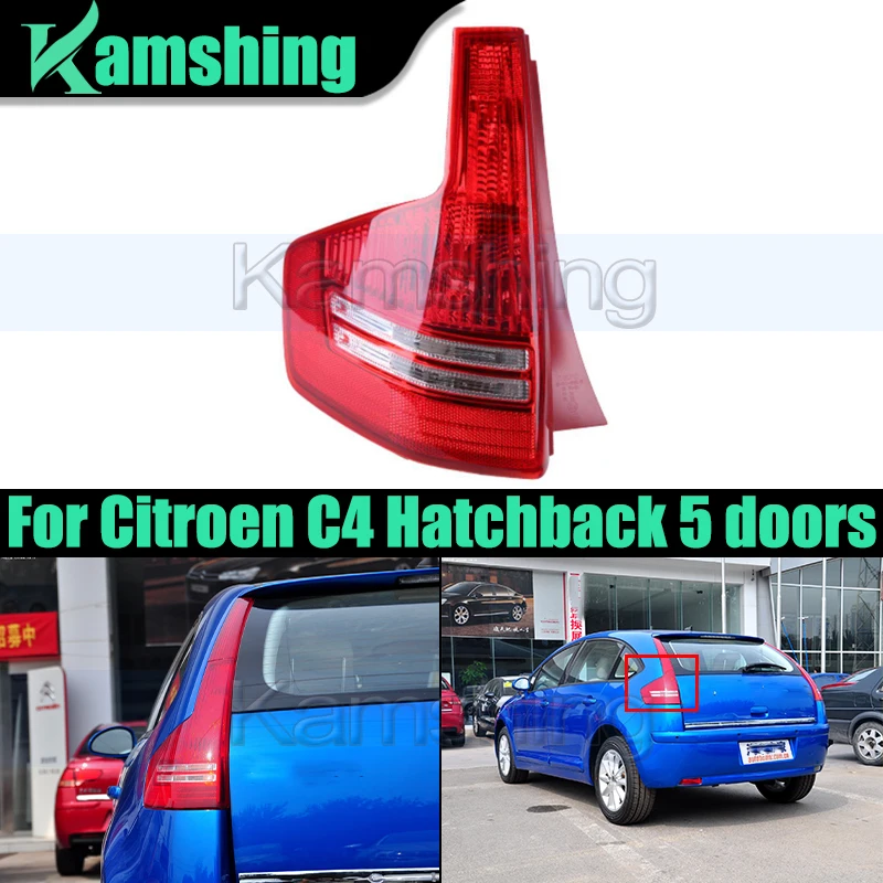 

Car Rear Bumper Taillight For Citroen C4 Hatchback 5 doors 2010-2011 Lower Tail Light Taillamp Rear Brake Lamp Stop Light
