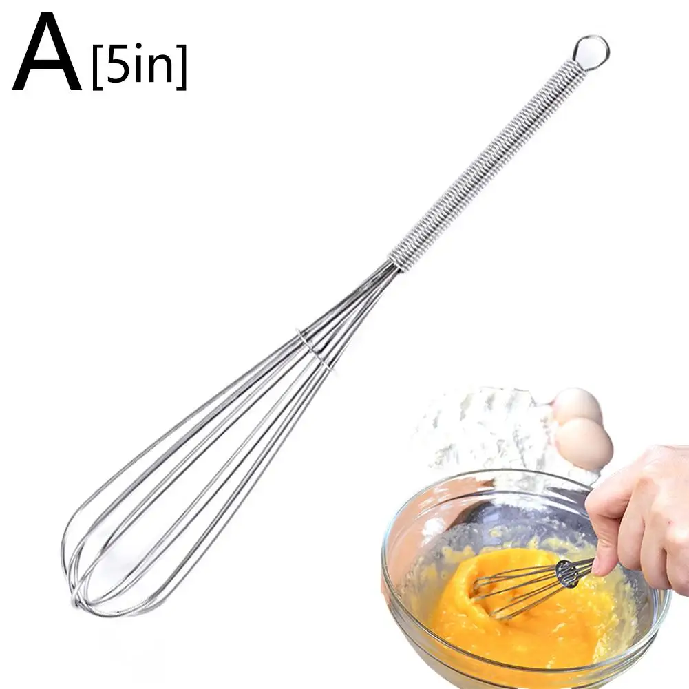 1Pc Multifunzionale Rotary Manuale Frullino per le uova Mixer Frusta Cuocere L'uovo Strumento In Acciaio Eco-Friendly Mini Agitatore In Acciaio Cucina E J8Q5