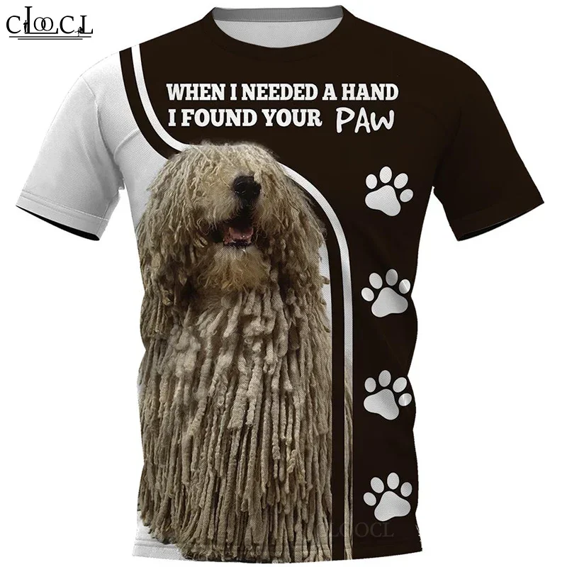 HX-Camiseta Popular Komondor para hombre y mujer, ropa de calle Harajuku con estampado 3D, Tops para parejas, novedad de 2021, envío directo