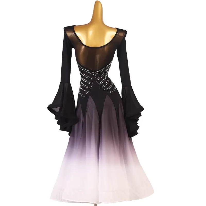 2026New Clothes For Girls Ballroom Dance Match Dress Costume Modern Waltz Womens Evening Sports Suit Stage Dancewear Long Sleeve